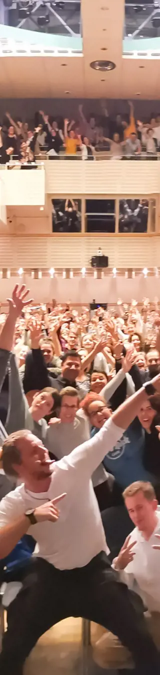 Nick Martin («Die geilste Lücke im Lebenslauf») mit seinem Publikum